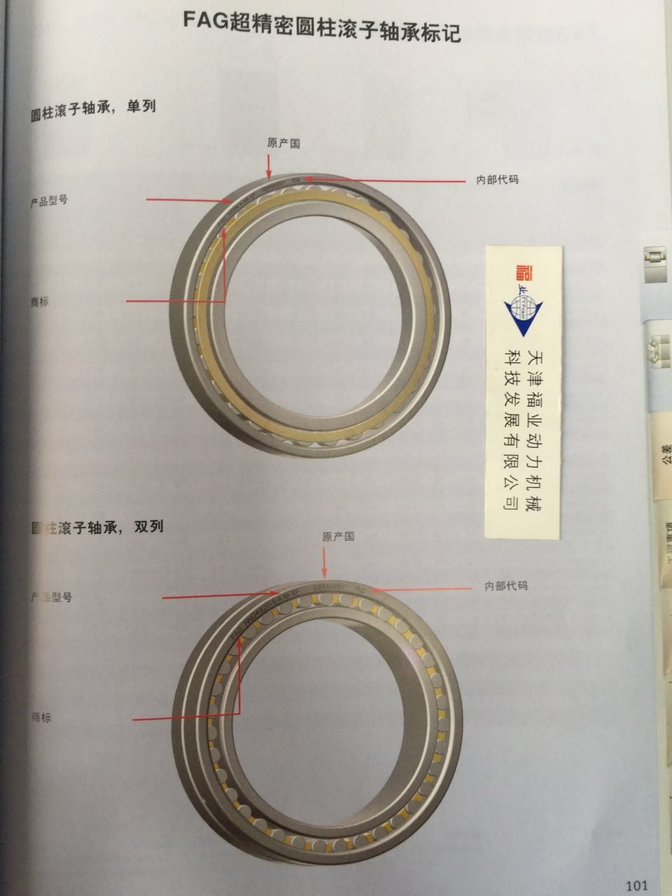 N208-E-TVP2/N209/N210/N211圆柱滚子轴承