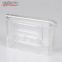 Cross-border factory wall-mounted dustproof name card box file stand plastic name card holder transparent card box wholesale