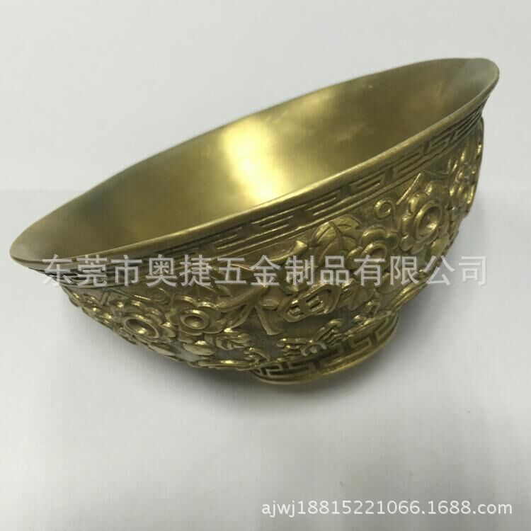 厂家生产黄铜制品 黄铜工艺件 铸造黄铜香炉 黄铜摆件