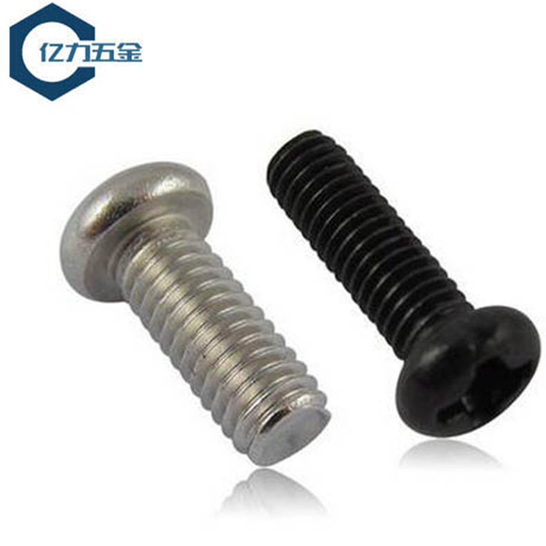 Round Head machine teeth small screws Factory Direct hand twist national standard M2 screws wholesale in stock cross electronic small screws