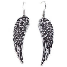 怀琅 欧美时尚设计 复古天使的翅膀夸张潮人耳环 厂家直供
