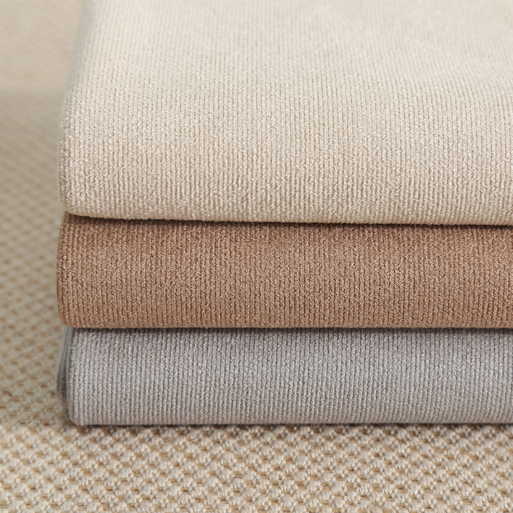 275g直条空气层 28针麂皮绒 秋冬服装外套风衣面料 厂家现货