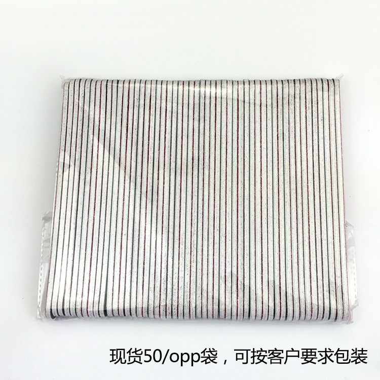 Fabricantes tira de uñas directa un lado moliendo un archivo de brillo de cebolla de oro en polvo lima de uñas perenne en stock