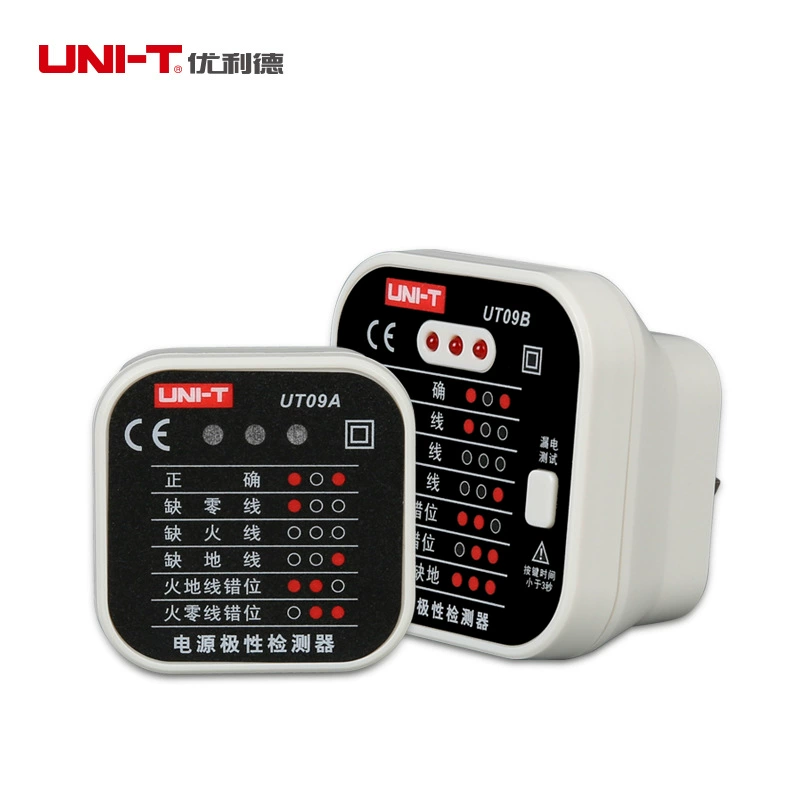 Unide UT09A Гнездо безопасности тестер утечки тестер электроскопа гнездо тестер