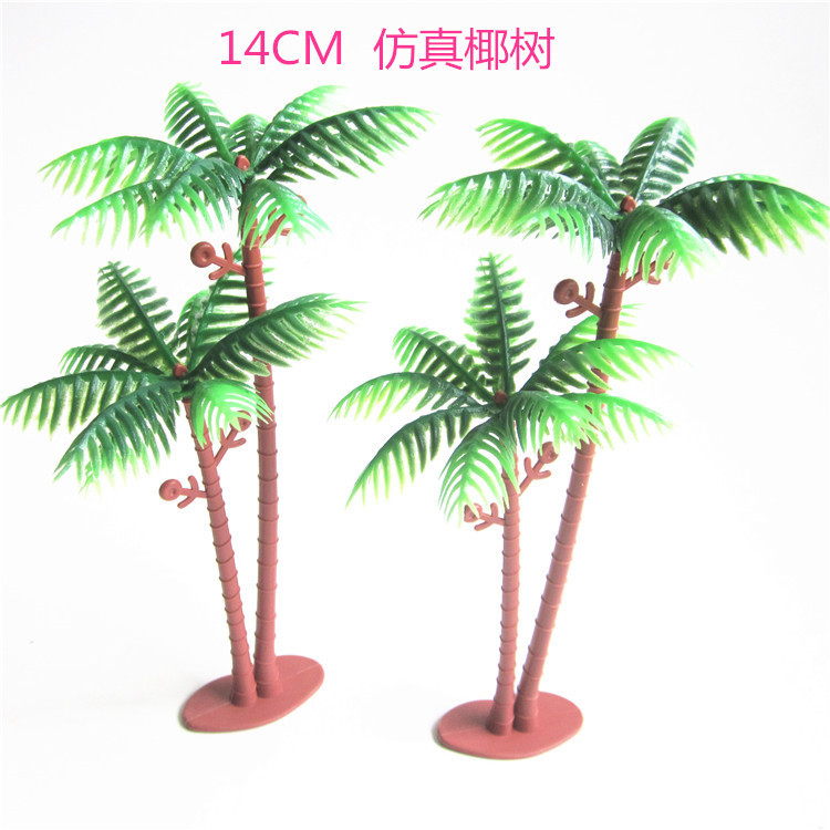 14cm simulation coconut tree sand table game model climbing pet…