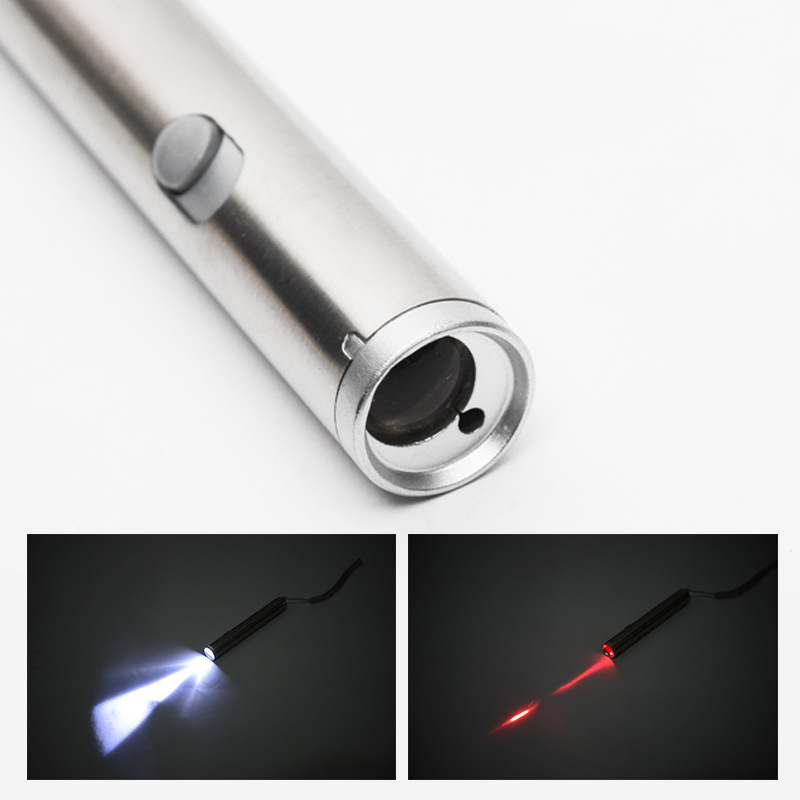 Nuevo láser pluma gato divertido palo mascota juguete infrarrojo educativo multifuncional gato divertido gato pluma gato juguete