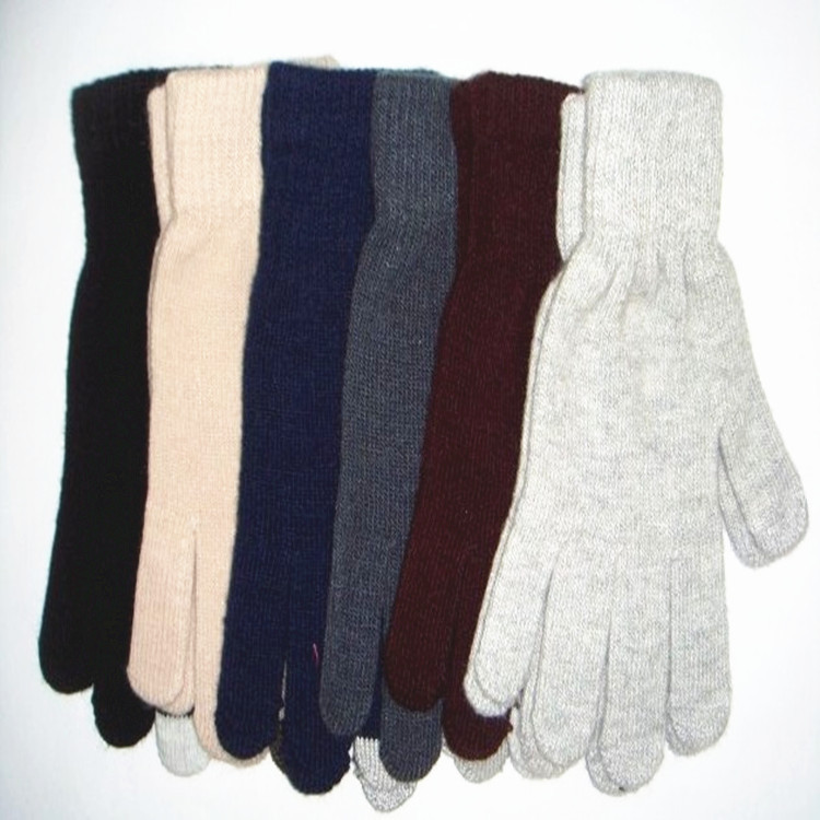 Guantes de pantalla táctil al por mayor de fábrica Otoño e Invierno pantalla táctil inteligente de punto para hombres y mujeres con forro polar engrosado guantes de protección