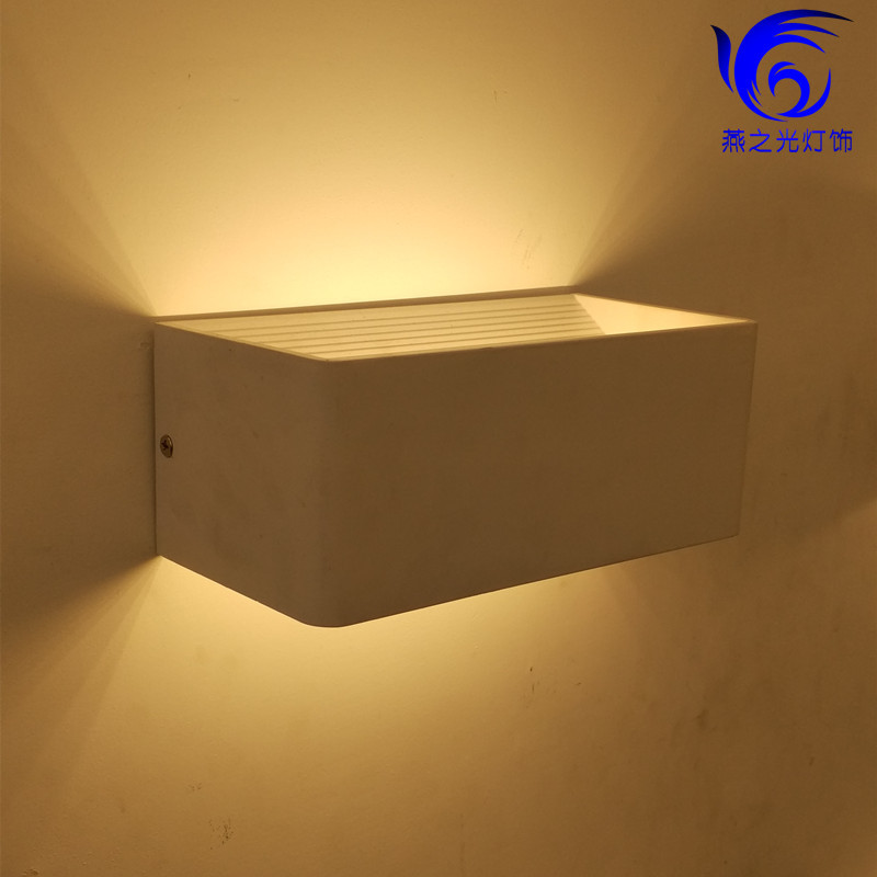 卧室客房床头灯led壁灯酒店工程过道灯简约室内壁灯方形厂家销售