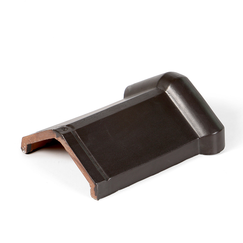 订烧 陶瓷直角脊瓦 厂家直销 中式仿古风格 多种类型屋顶瓦配件