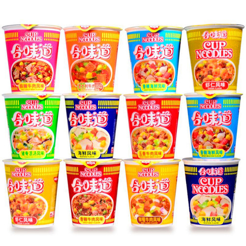 Domestic NISSIN Heyday Cup Noodles with 10 Flavors, 84g*12 Cups Full Carton