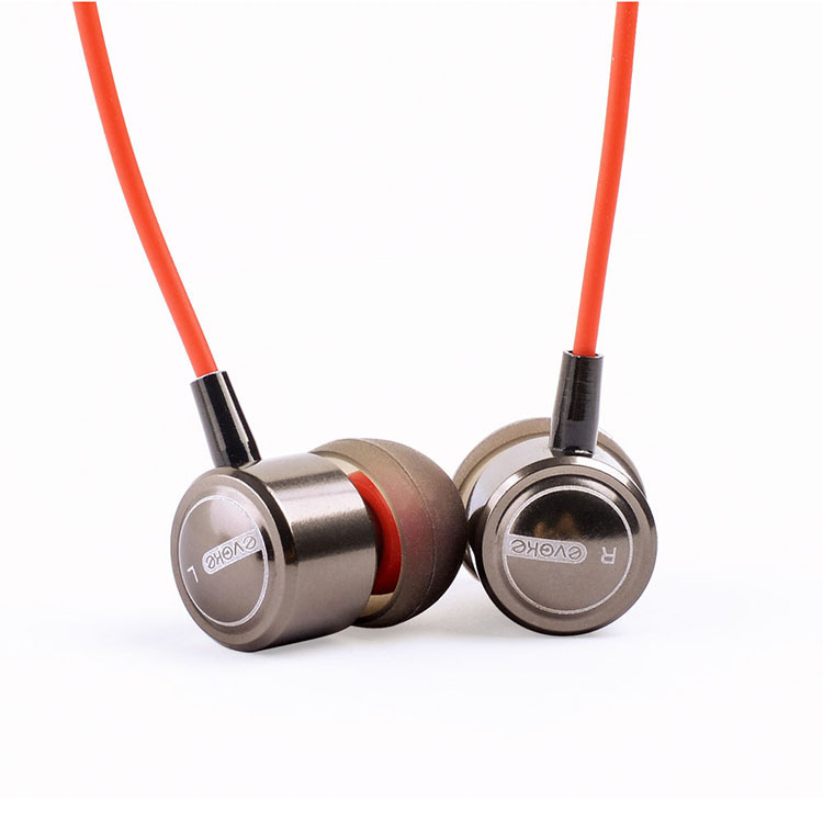 Factory Direct Supply of Heavy Bass Metal In-Ear Headphones for Android and Apple Mobile Phones, Suitable for Wire-Controlled Earphones with Earphones Customized