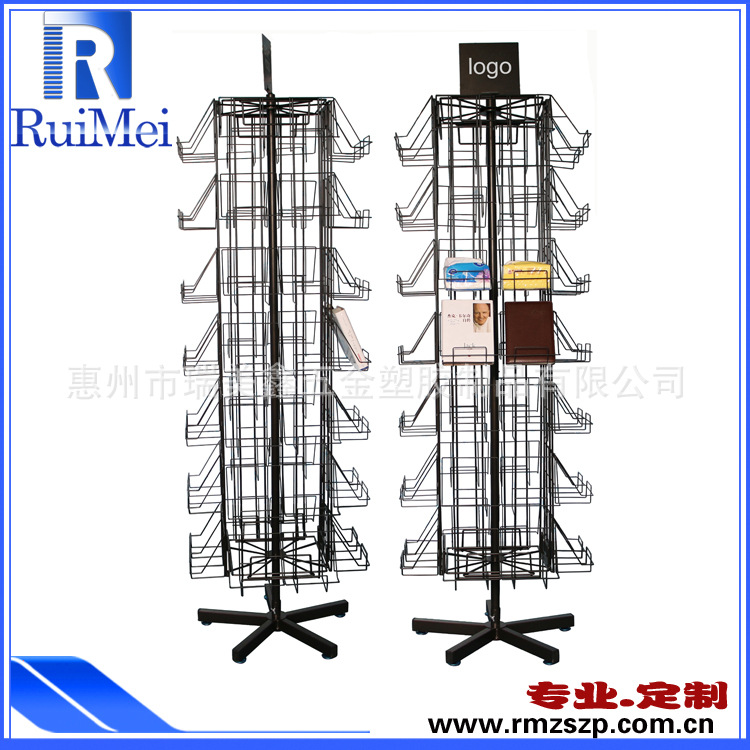 加工生产商超带轮展架面膜饰品展示架卡片纸巾CD/DVD促销架批发