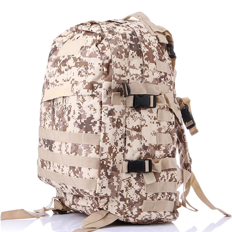 Nuevo ataque 3D al aire libre impermeable bolsa de camuflaje táctico bolsa de camuflaje de gran capacidad hombres y mujeres mochila bolsa de deporte al por mayor