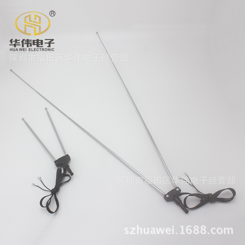 羊角伸缩拉杆天线6183-4节展开58厘米.用于 室内室外电视机TV