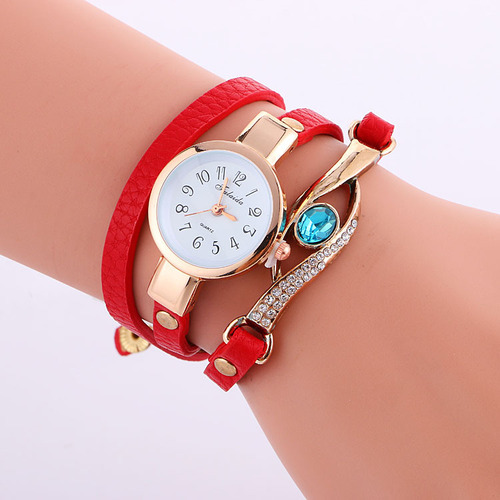 2016 Gemstone-encrusted diamond bracelet watch launched on AliExpress European and American best-selling women's watch Korean version best-selling watch