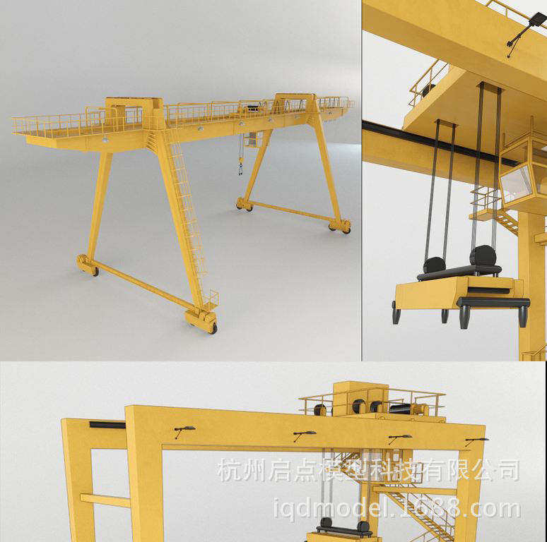 Making door bridge crane science and technology museum model teaching special equipment model gift ornaments