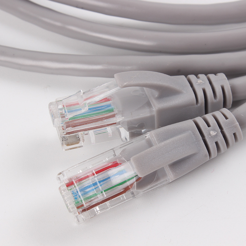 超五类非屏蔽跳线无氧铜2米 百兆网络成品网线RJ458p8c