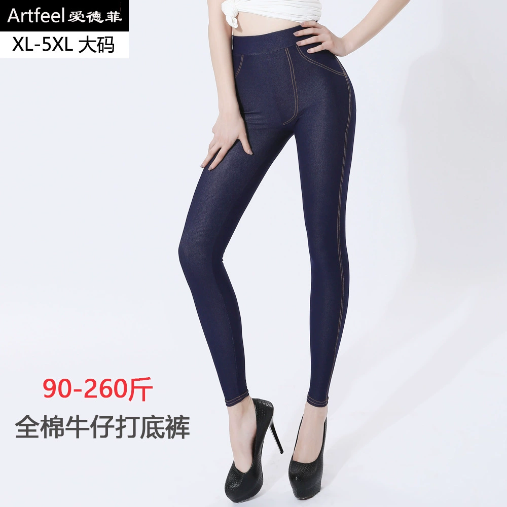 (Торговля трансграничная), эластичные облегающие джинсовые л leggings, Aliexpress