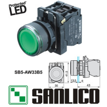 �����������ϴ�LED�Ƶ����Ը�λ��ť���� LA68S SB5 XB5AW33B5
