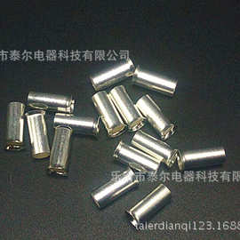 EN6012 管形端子 紫铜接线端子 冷压端头 接线耳 6平方 欧式端子