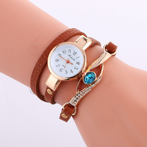 2016 Gemstone-encrusted diamond bracelet watch launched on AliExpress European and American best-selling women's watch Korean version best-selling watch