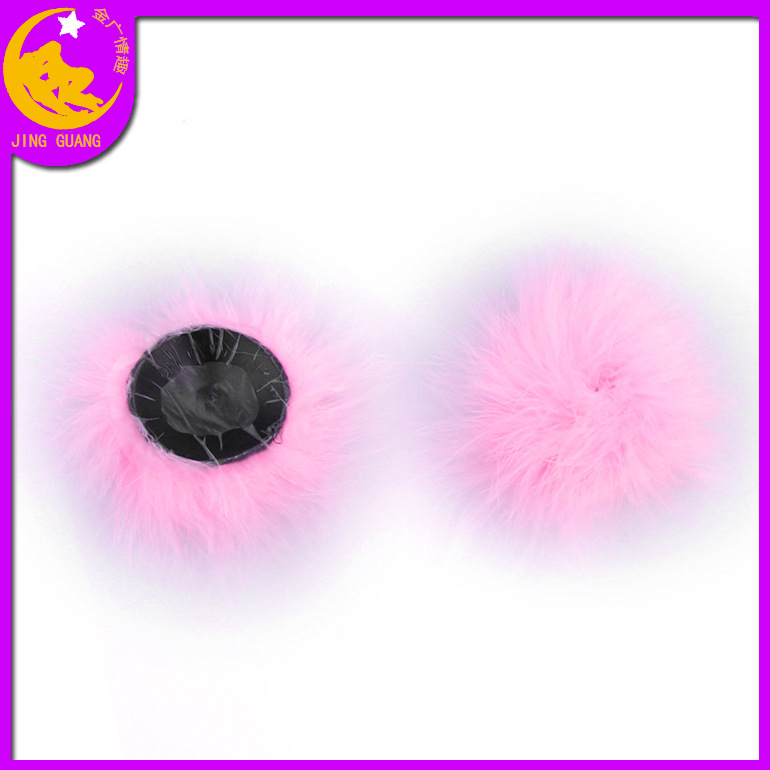 Nuevas pegatinas de pecho de plumas sexy ronda invisible pegatinas de silicona en stock al por mayor comercio exterior Venta caliente fábrica al por mayor