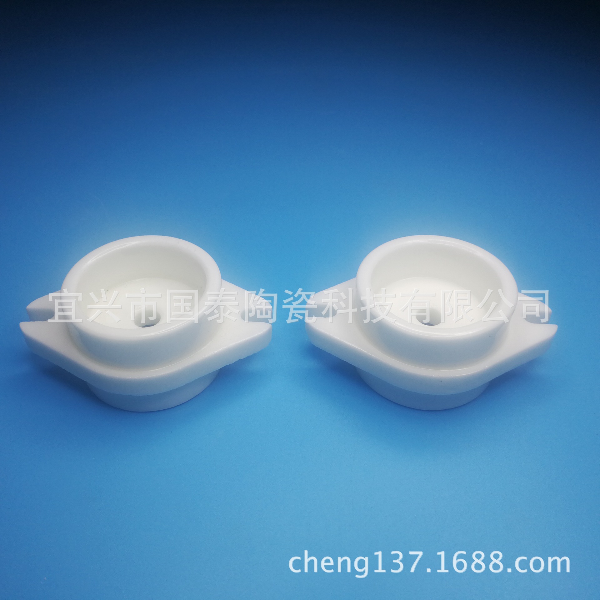 双耳陶瓷绝缘子氧化铝陶瓷结构件油烟净化器绝缘子绝缘柱陶瓷高频