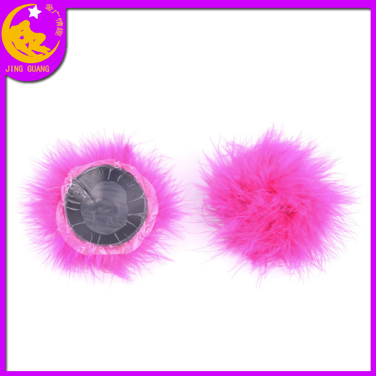 Nuevas pegatinas de pecho de plumas sexy ronda invisible pegatinas de silicona en stock al por mayor comercio exterior Venta caliente fábrica al por mayor