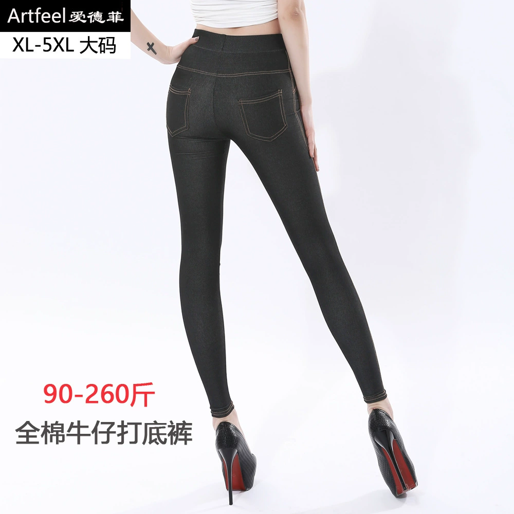 (Торговля трансграничная), эластичные облегающие джинсовые л leggings, Aliexpress