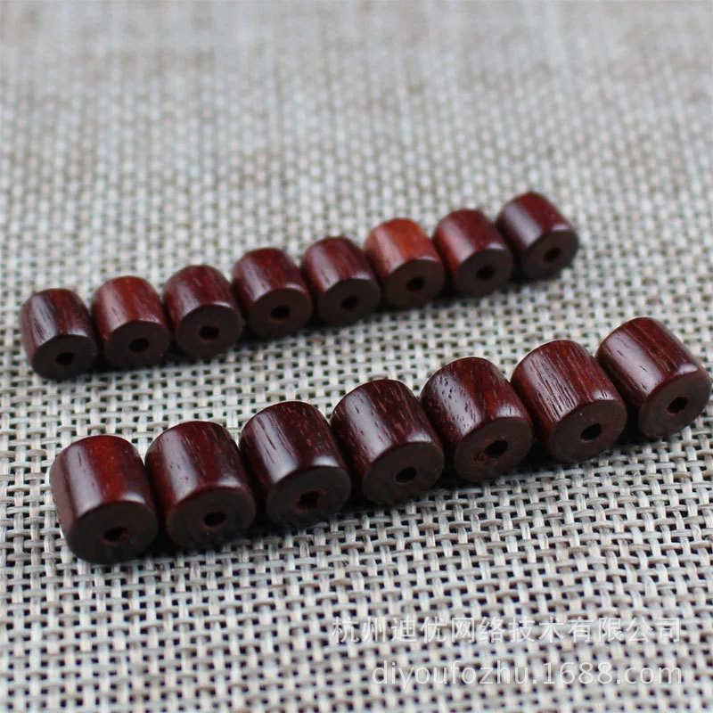Оптовая Продажа с фабрики кровавые бусины из сандалового дерева Замбия лобулярные красные бусины из сандалового дерева DIY браслет ожерелье Свитер Цепочка с бусинами бочкообразные бусины