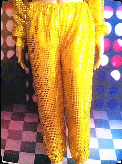 Moda lentejuelas parche hombres y mujeres mismo rendimiento ropa hip hop cantando danza DS hip hop casual pantalones largos
