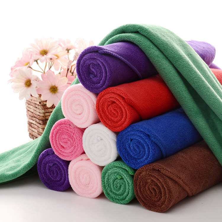 Ultra-fine Fiber Quick-Dry Towel Plain Color 300g Square Hair Salon Beauty Salon Daily Use