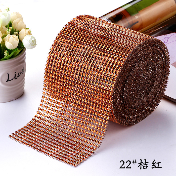 24 filas de taladro de malla de plástico hueco/taladro de línea/taladro de fila de 4mm/taladro de imitación, decoración navideña, artesanía, cortina