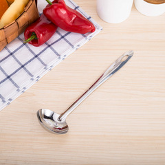 Stainless steel thickened soup spoon colander set non-magnetic long-handled hot pot spoon soup shell soup colander household kitchen tableware kitchen utensils