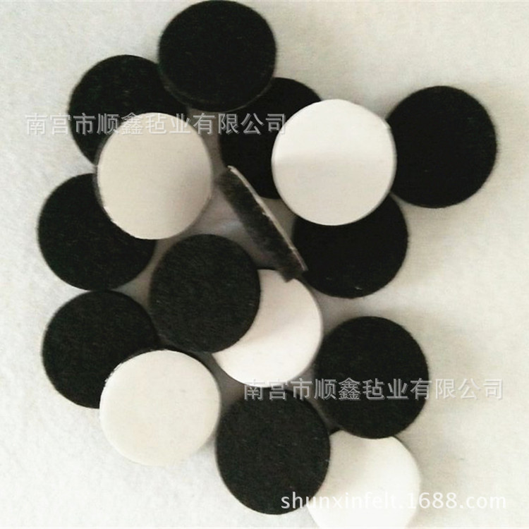 加厚黑色毛毡桌椅保护垫 家具防滑毛毡脚垫 防震防滑支持拿样