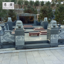 厂家生产 曲阳石雕墓碑 雕刻大型庄严家族墓 黑色墓碑可制作