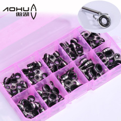 Rock fishing rod guide ring fishing gear accessory, ceramic ring for rock rods, fishing tackle wholesale—dual-use hand-and-sea line guides