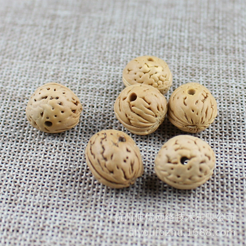 Оптовая продажа Шэньси Гора персиковая яма сырье свободные бусины мозговое зерно DIY бусины четки браслет ювелирный материал был перфорирован