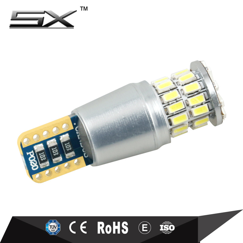 Venta caliente transfronteriza T10 ancho luz de la puerta del coche luz 38smd 3014 lado bombilla pequeña lámpara de luz LED