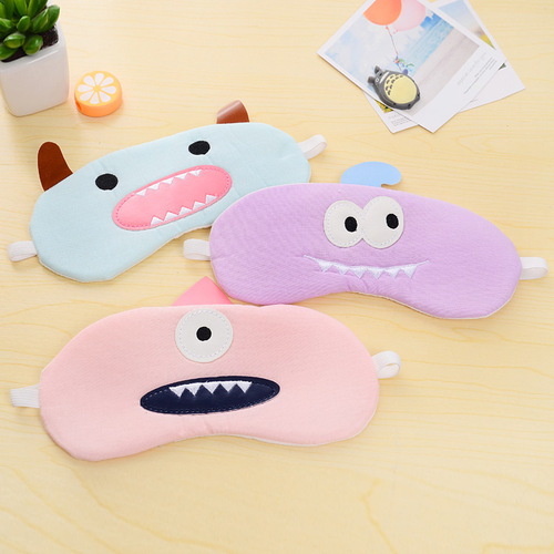 Korean-style creative cute alien fresh eye mask, light-shielding eye protection soothing ice pack sleep eye mask