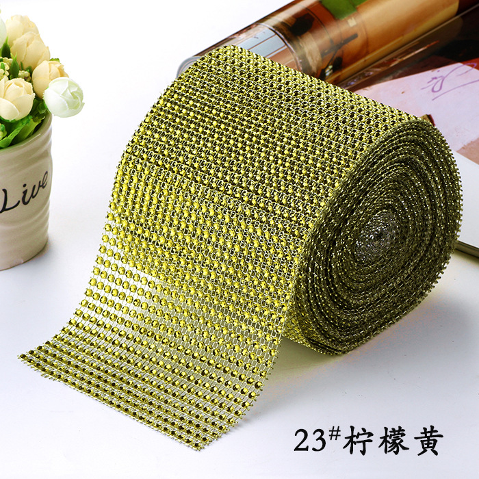 24 filas de taladro de malla de plástico hueco/taladro de línea/taladro de fila de 4mm/taladro de imitación, decoración navideña, artesanía, cortina