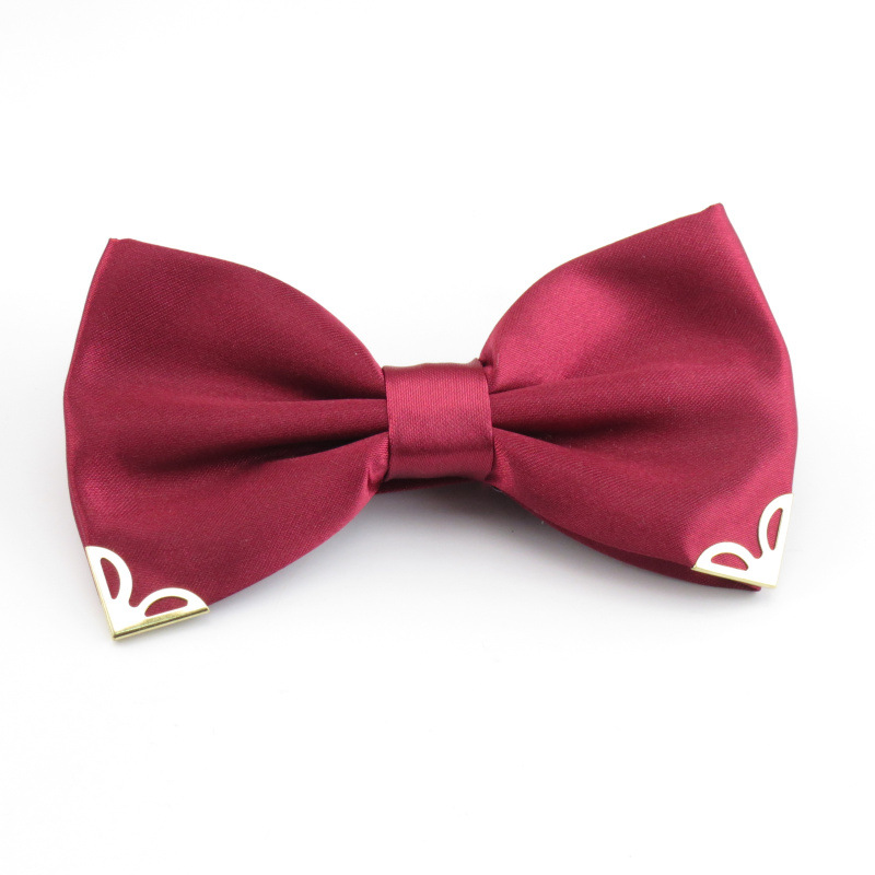 Men's fashion formal collar monochrome metal corner tie 20 more candy -colored ingredients who are recommended by overseas sellers 5