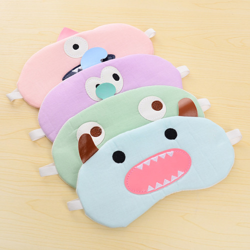 Korean-style creative cute alien fresh eye mask, light-shielding eye protection soothing ice pack sleep eye mask