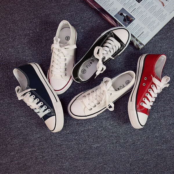 Cloth low espadrilles for students low-cut