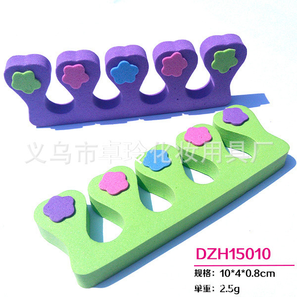 Separador de dedo en forma de corazón lindo directo de fábrica dedo del pie aislamiento algodón rosa dedo muestra de algodón