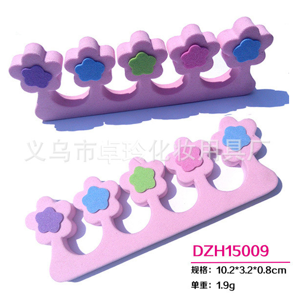 Separador de dedo en forma de corazón lindo directo de fábrica dedo del pie aislamiento algodón rosa dedo muestra de algodón