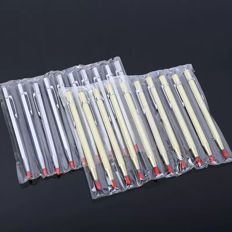 土豪金笔式划针 单头划线针石材划线工具合金钢金刚笔玻璃刻线笔