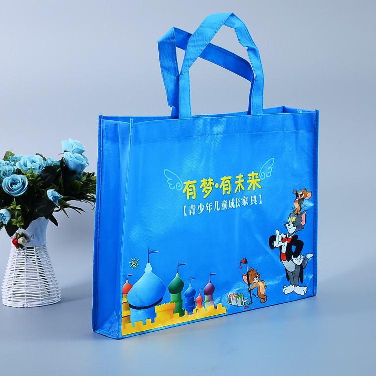 无纺布袋 印logo 手提覆膜袋 印字 礼品广告包装袋