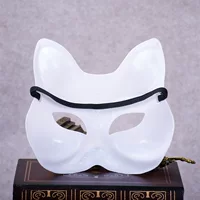 Белая маска гипсовая маска DIY граффити верхний цвет хип-хоп маска кошачья маска пластиковая кошачья маска
