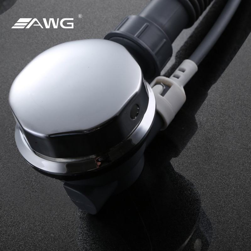 Fábrica al por mayor de cerámica bañera accesorios de tubería de drenaje escurridor giratorio de cobre plástico escurridor retráctil al por mayor